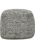 grey cushioned pouf