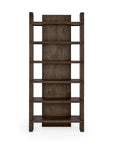 oak wood brown bookcase