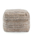 tan performance pouf