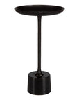 dark brown accent table