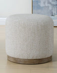 ottoman with wooden base