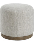 plush casual gray ottoman