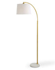 arc floor lamp white shade