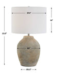 stylish table lamp with white shade