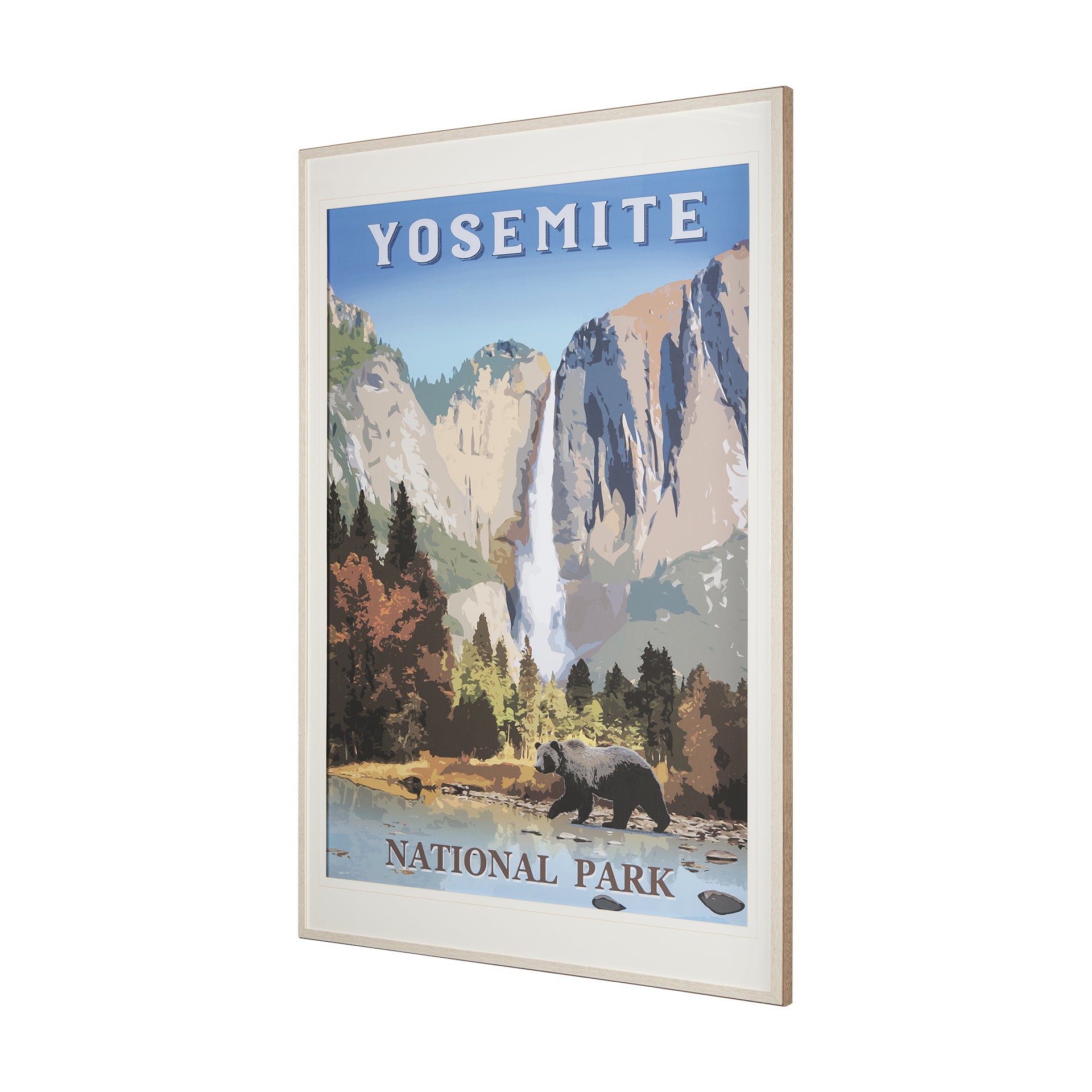 Yosemite Framed Art Print Matted under Glass