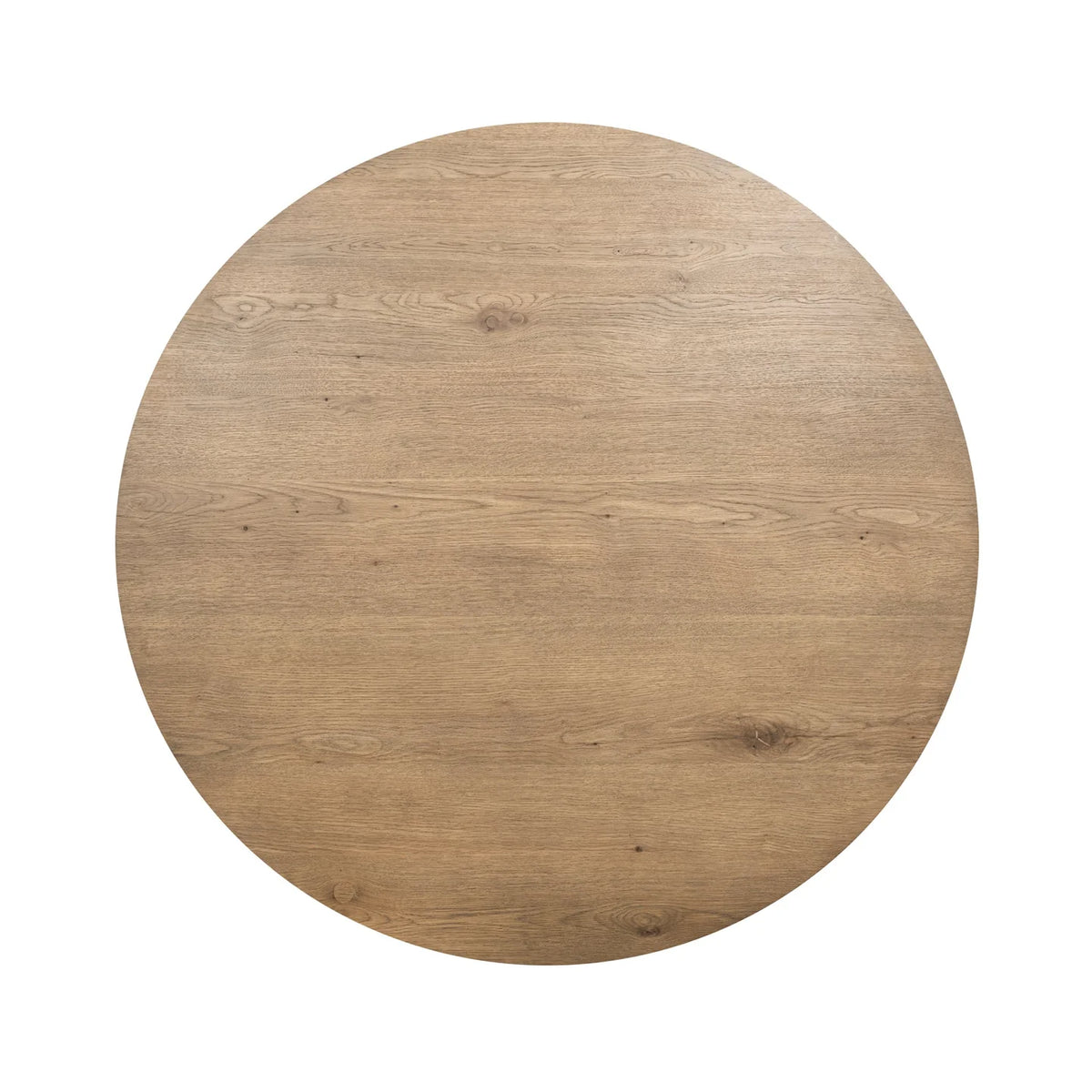 oak tan round dining table