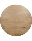 oak tan round dining table