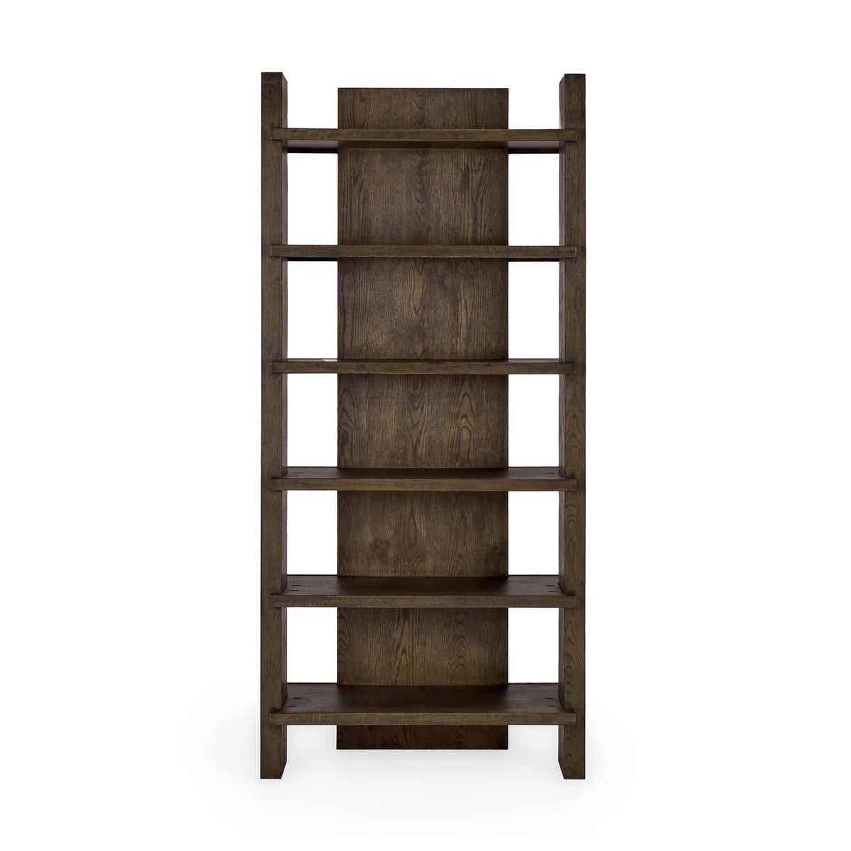 oak wood brown bookcase