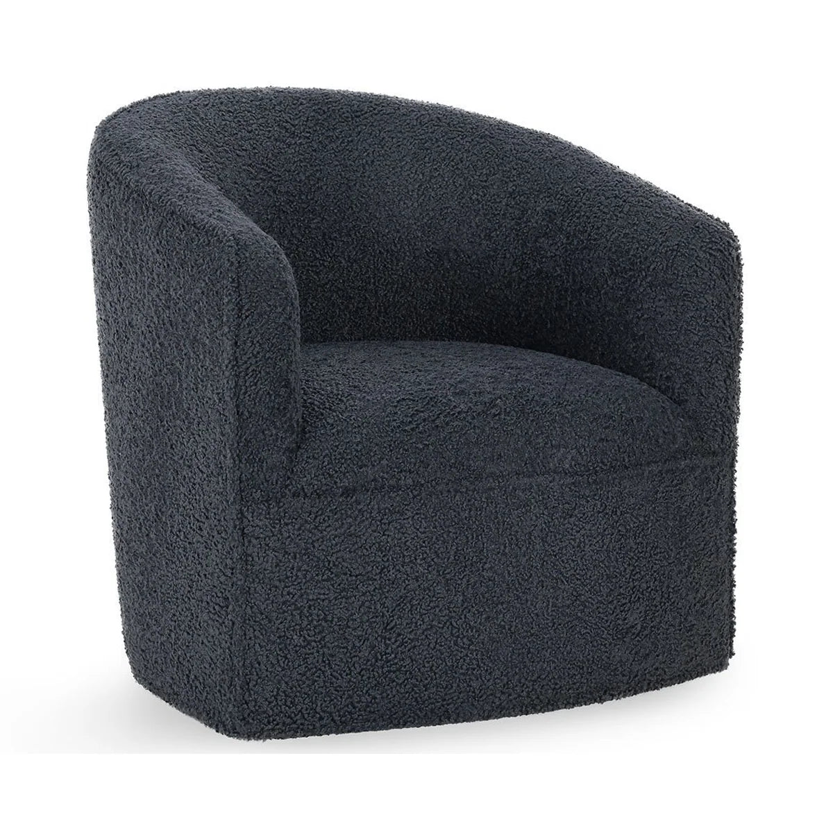 cushioned blue occasional chair