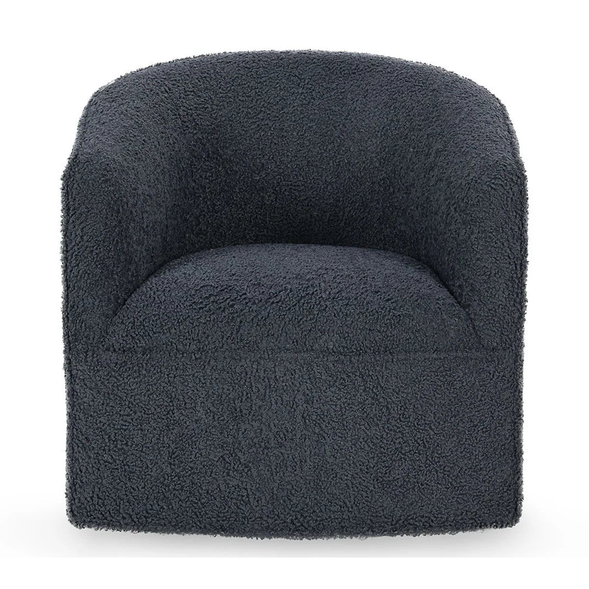blue swivel accent chair