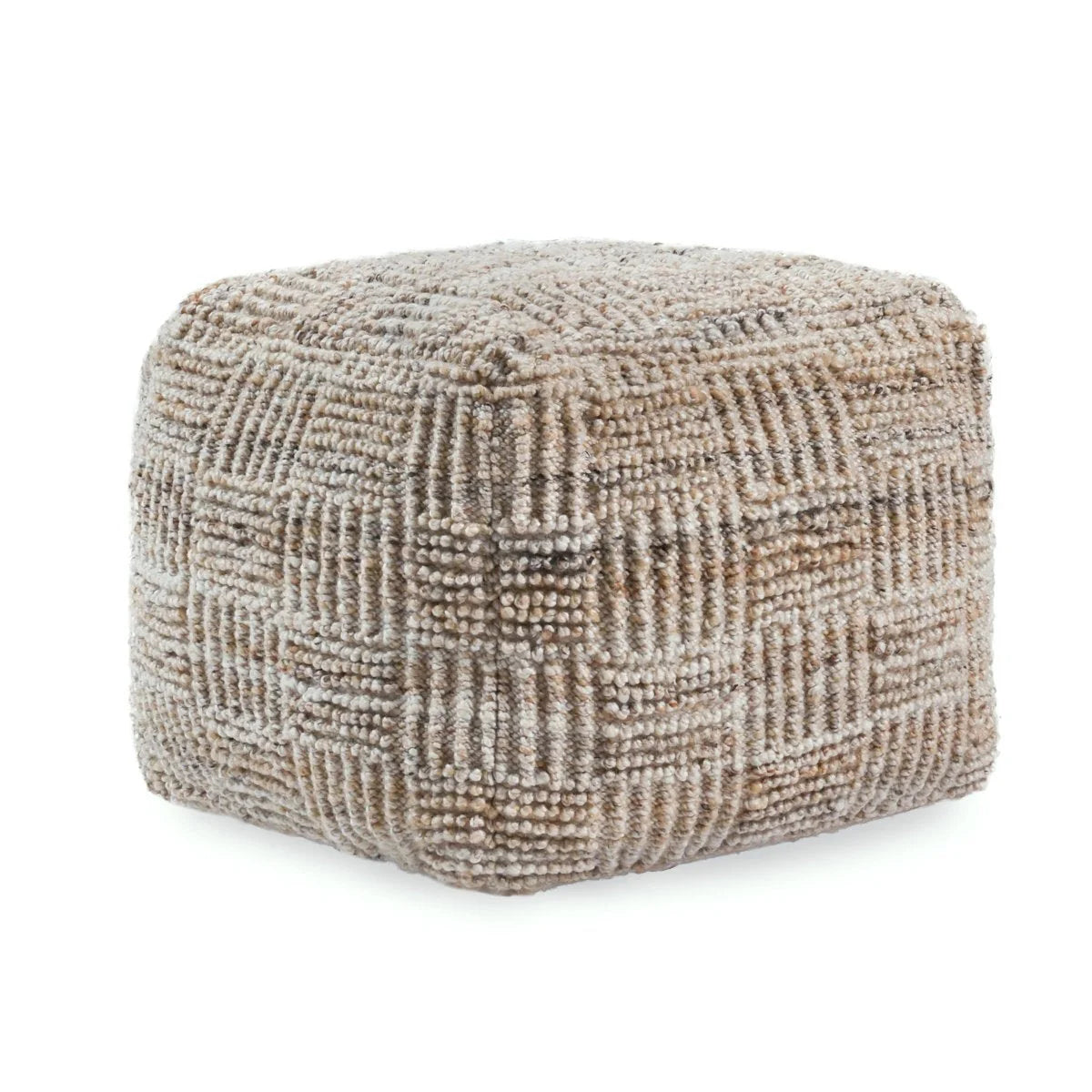 tan decorative ottoman