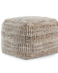 tan decorative ottoman