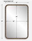 tall golden wall mirror