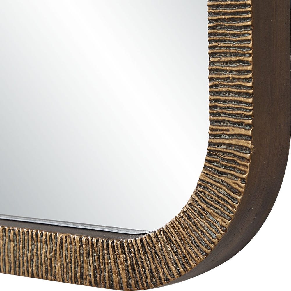 rounded corners wall mirror