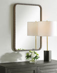 antique gold rectangle wall mirror