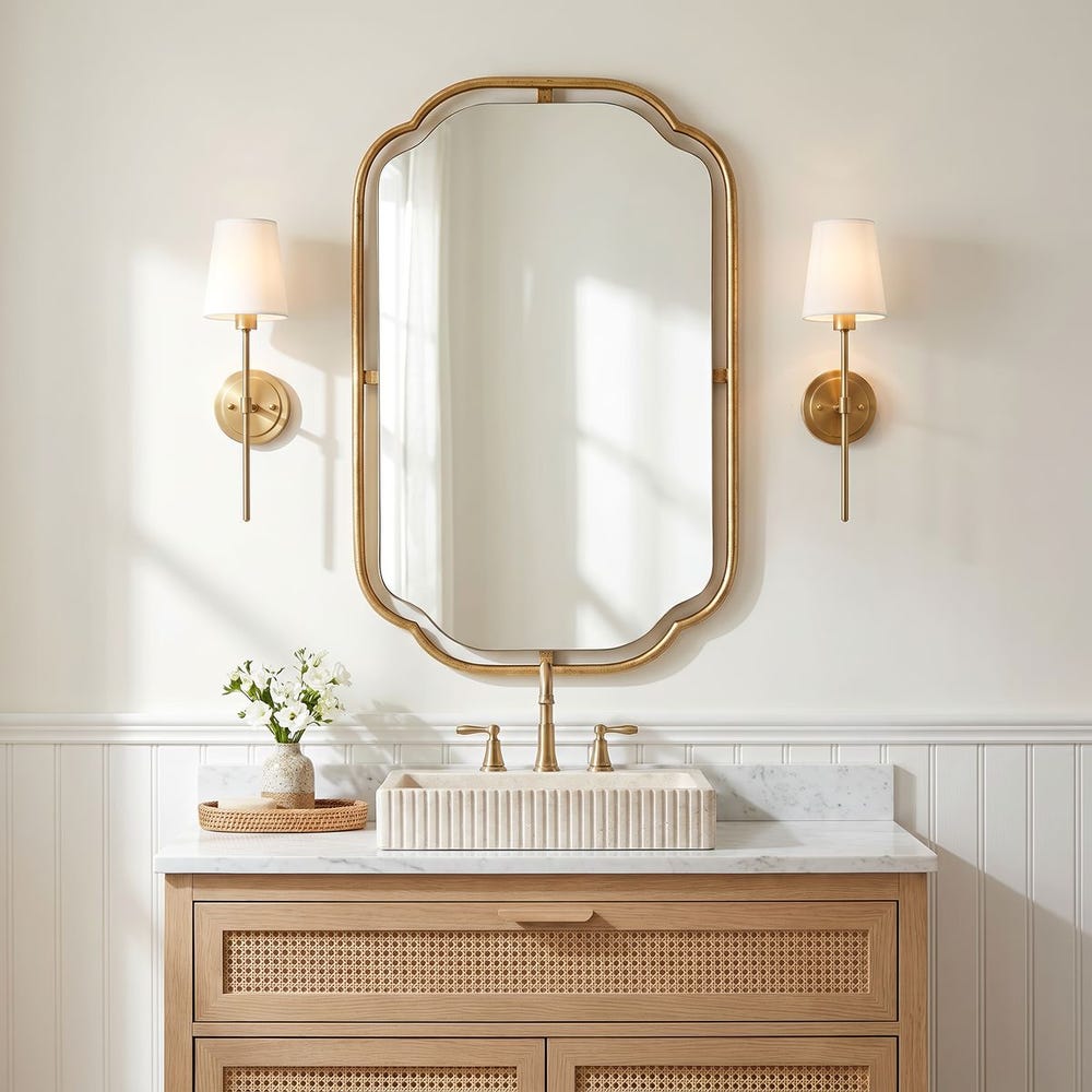 antique gold wall mirror