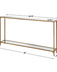 tall gold glass entry way table