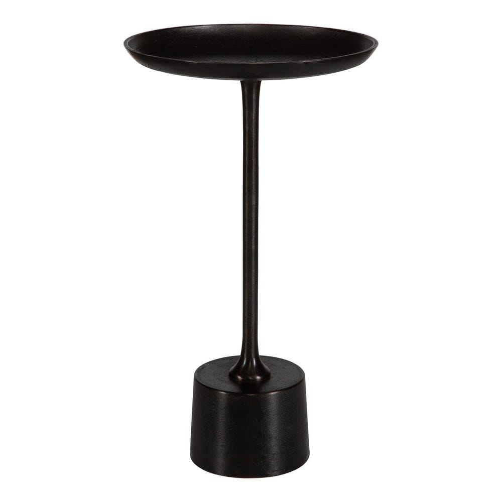 dark brown accent table