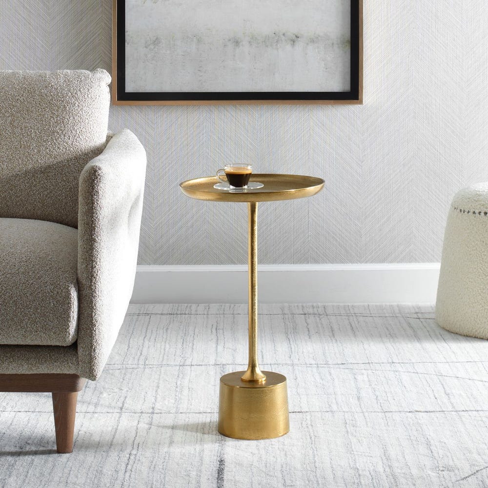 brass accent table