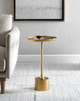 brass accent table