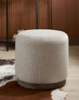 brown and gray ottoman