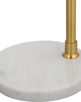 modern gold and white floor lamp