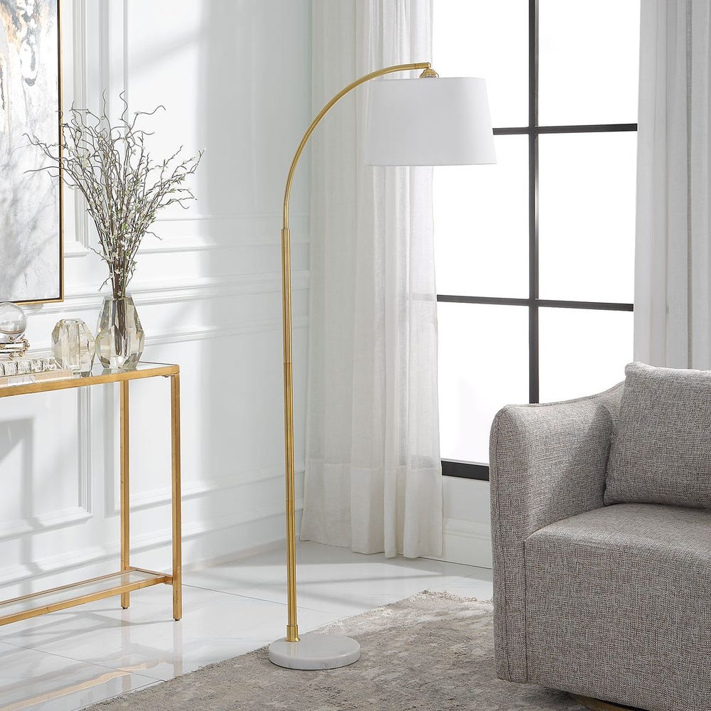 gold floor lamp