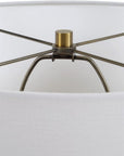 white shade lamp
